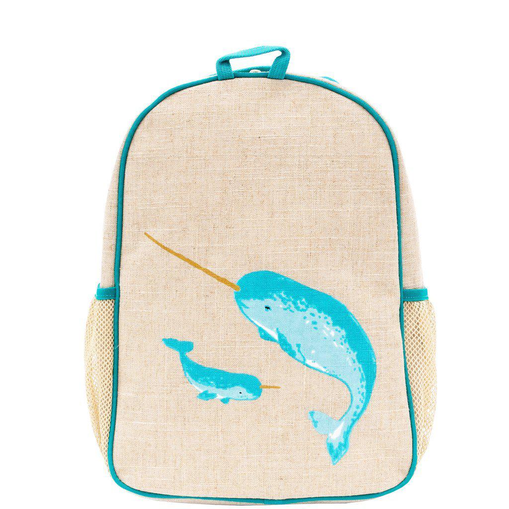 So Young Toddler Backpack - Teal Narwhal-Mountain Baby
