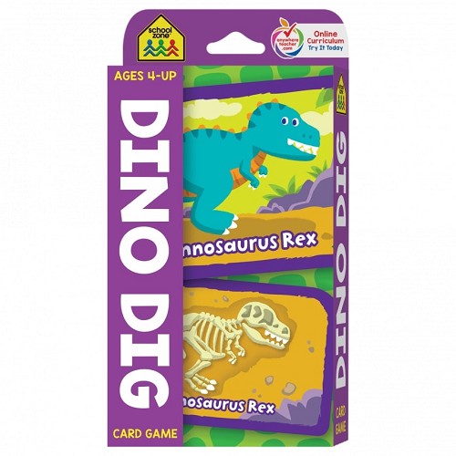 School Zone Dino Dig Card Game-Mountain Baby