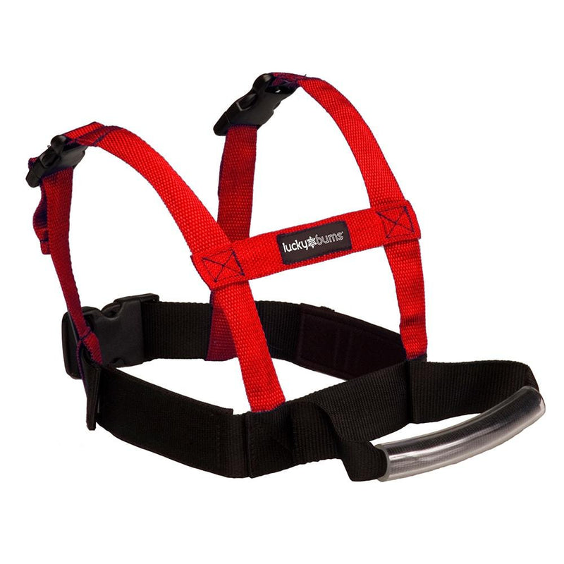 Lucky Bums - Grip N Glide Ski Training Harness - Red-Mountain Baby