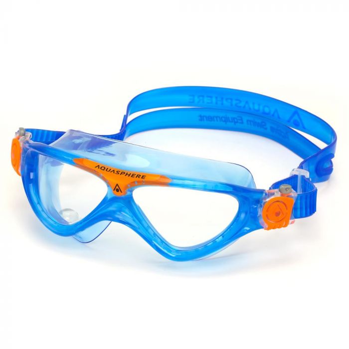 Aqua Sphere Vista Jr Swim Mask - Clear/Blue/Orange-Mountain Baby