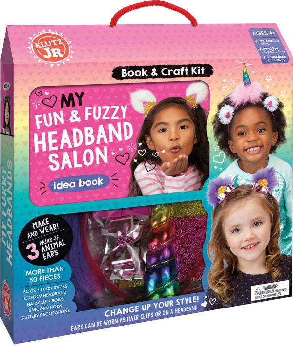 Klutz Jr. Book & Craft Kit - My Fun & Fuzzy Headbands-Mountain Baby